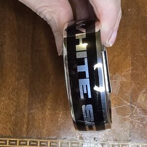 MLB Blue and Silver White Sox Design Bangle Bracelet